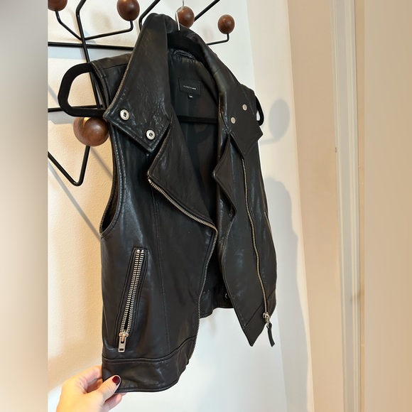 Mackage Black Leather Vest - Picture 2 of 4